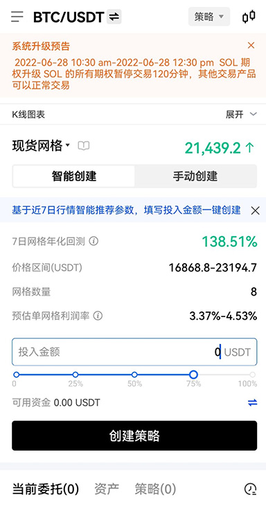行情界面